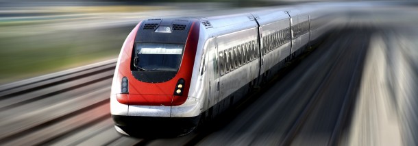 Train in speed